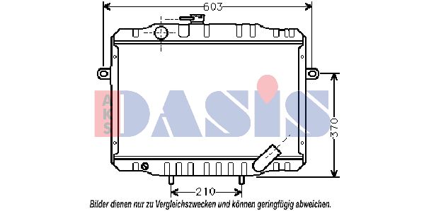 AKS DASIS Jäähdytin,moottorin jäähdytys 140290N